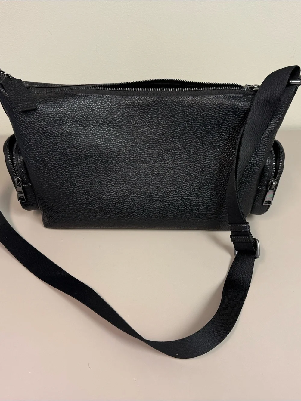 Coach Black Pebbled Leather Crossbody Bag